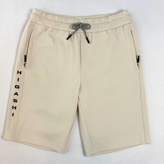 Summer Must-Have: Higashi Men’s Side Zip Sweatshorts – White Sand
