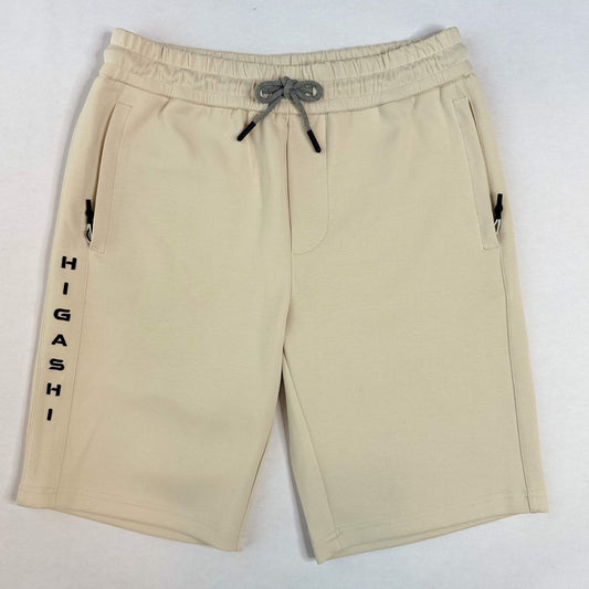 Higashi Kaizen Side Zip Sweatshorts White Sand