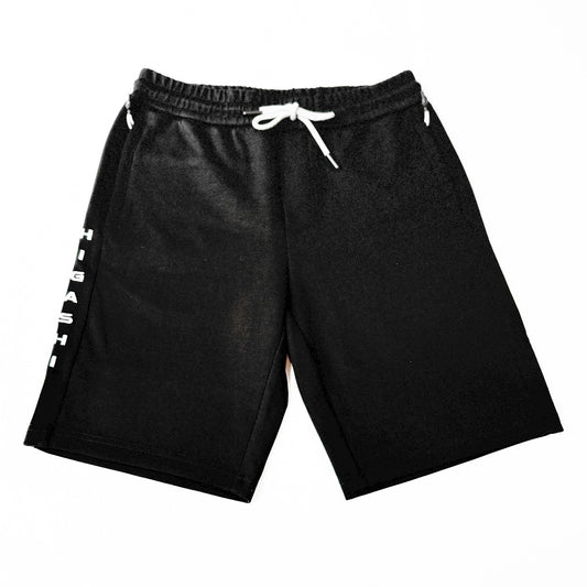 Higashi Kaizen Side Zip Sweatshorts Jet Black