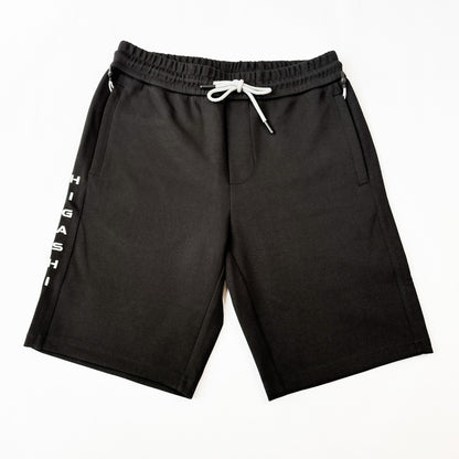 Higashi Kaizen Side Zip Sweatshorts Jet Black