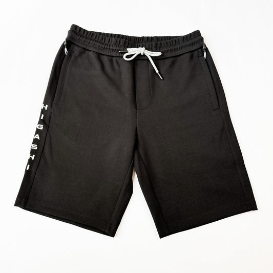 Higashi Kaizen Side Zip Sweatshorts Jet Black
