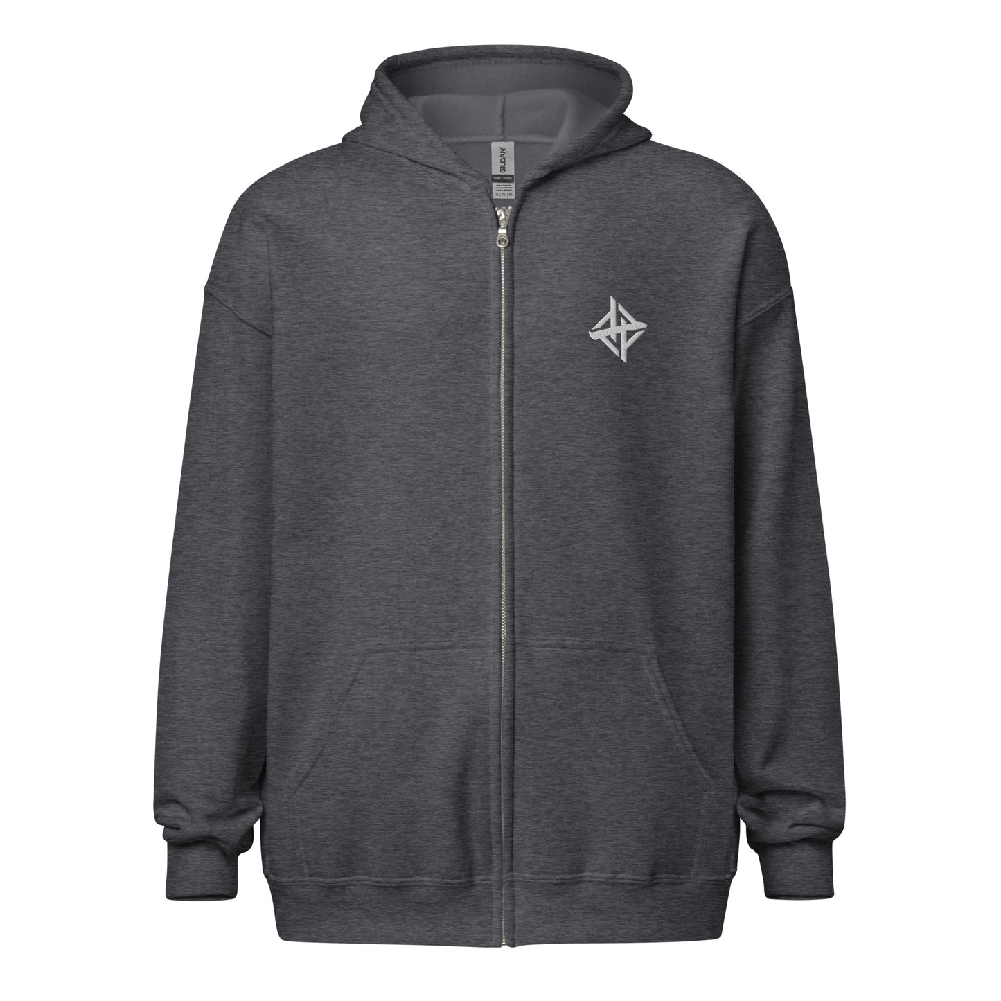 Embroidered Higashi Brand Mini Logo Class Zip Hoodie